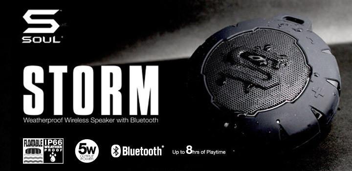 STORM - WEATHERPROOF WIRELESS SPEAKER WITH BLUETOOTH - SOULNATION